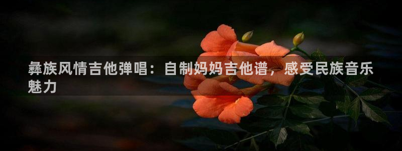 彩神盈利图片：彝族风情吉他弹唱：自制妈妈吉他谱，感受民族音乐
魅力