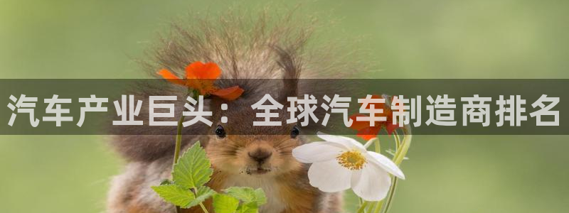 彩神争霸官方下载2017：汽车产业巨头：全球汽车制造商排名
