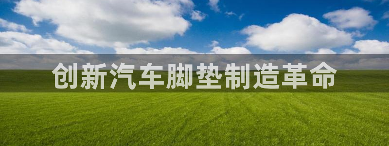 大发彩神官网下载：创新汽车脚垫制造革命