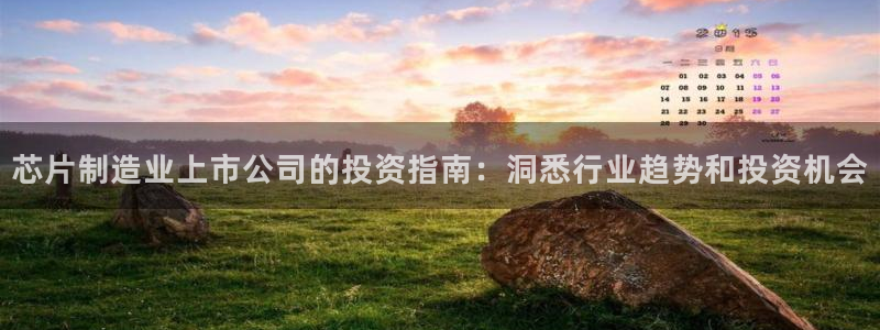 彩神是什么平台的游戏：芯片制造业上市公司的投资指南：洞悉行业趋势和投资机会
