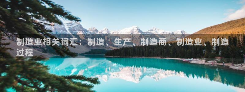彩神vii官网：制造业相关词汇：制造、生产、制造商、制造业、制造
过程