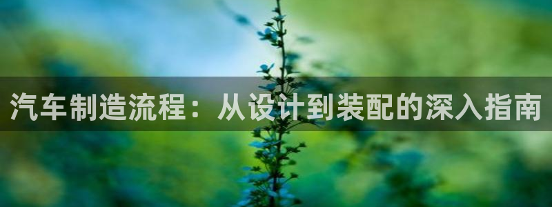 大发彩神最高邀请码：汽车制造流程：从设计到装配的深入指南
