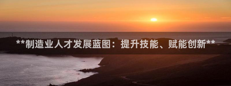 彩神v秘聊号码：**制造业人才发展蓝图：提升技能、赋能创新**
