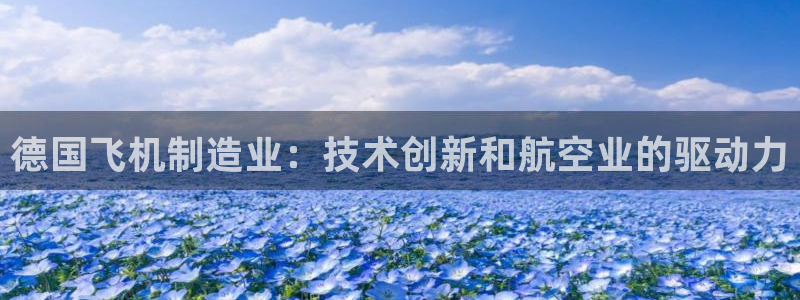 彩神vii官网大赢家：德国飞机制造业：技术创新和航空业的驱动力