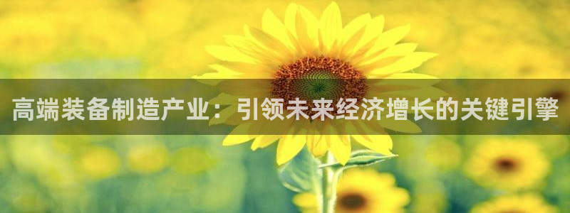 彩神平台之间是什么关系：高端装备制造产业：引领未来经济增长的关键引擎