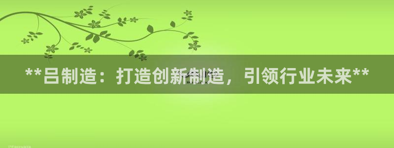 彩神通官方网：**吕制造：打造创新制造，引领行业未来**