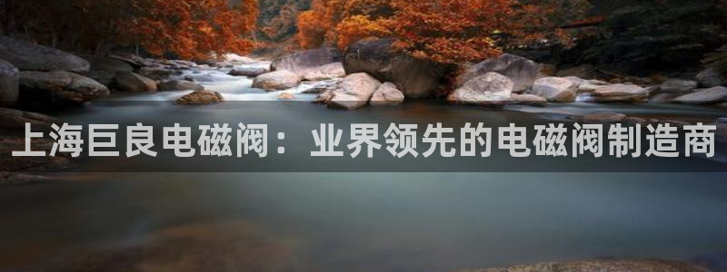 彩神v8购彩大厅登：上海巨良电磁阀：业界领先的电磁阀制造商