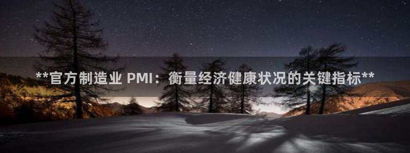 彩神可以提现吗：**官方制造业 PMI：衡量经济健康状况的关键指标**