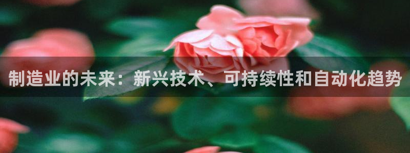 彩神8彩平台官网：制造业的未来：新兴技术、可持续性和自动化趋势