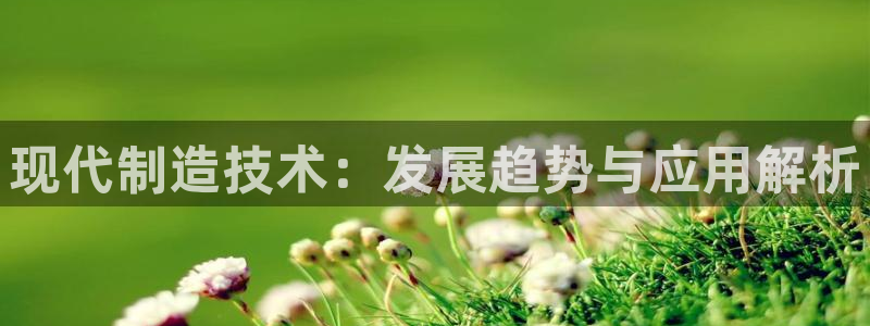 彩神大发云：现代制造技术：发展趋势与应用解析