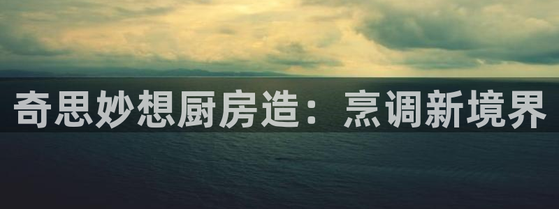 大发彩神官网下载：奇思妙想厨房造：烹调新境界